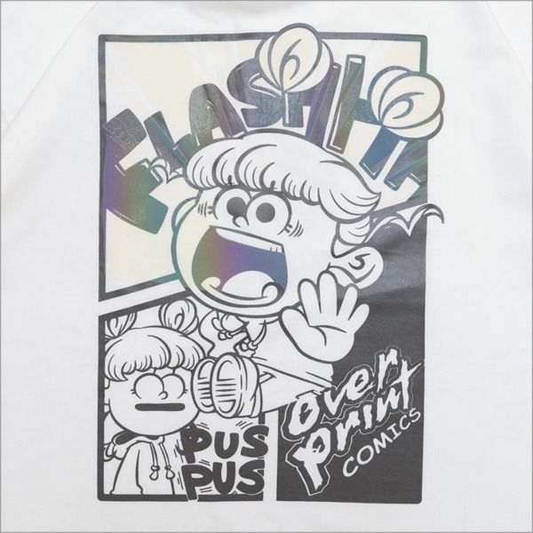 Over Print - COMICS Tee White (Size L), 男裝, 上身及套裝, T-shirt