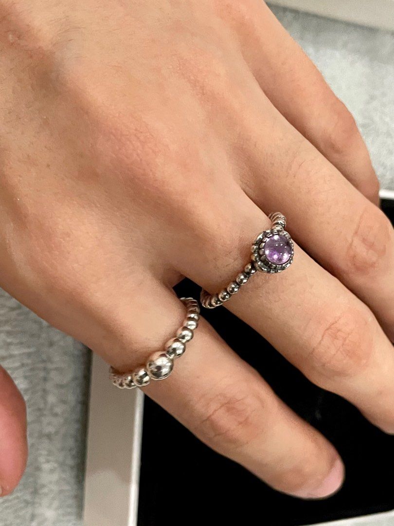 February Birthstone Ring Pandora Amethyst Rings Ring Clearance