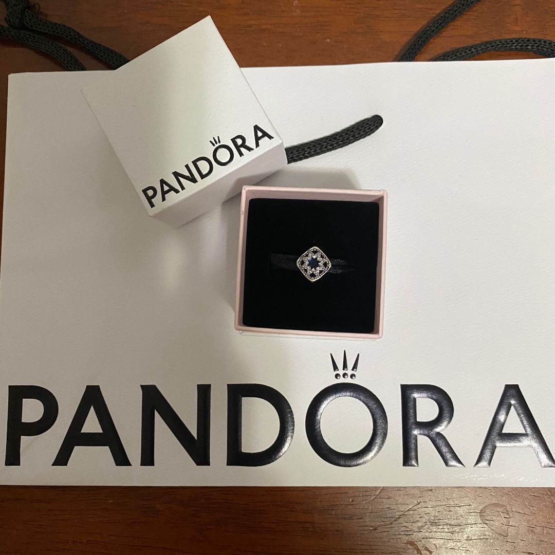 Pandora Square Blue Star Charm Women s Fashion Jewelry Organisers Charms on Carousell