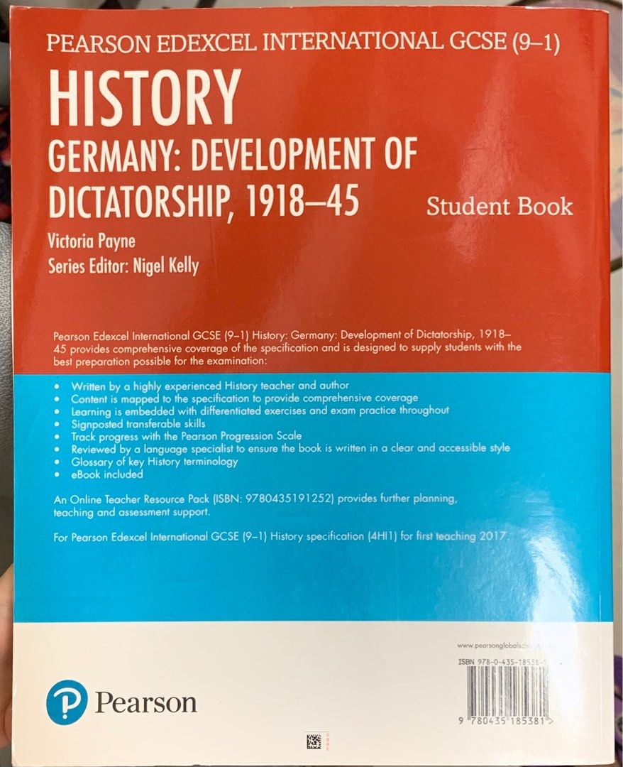 Pearson Edexcel IGCSE (91) History Germany Development of