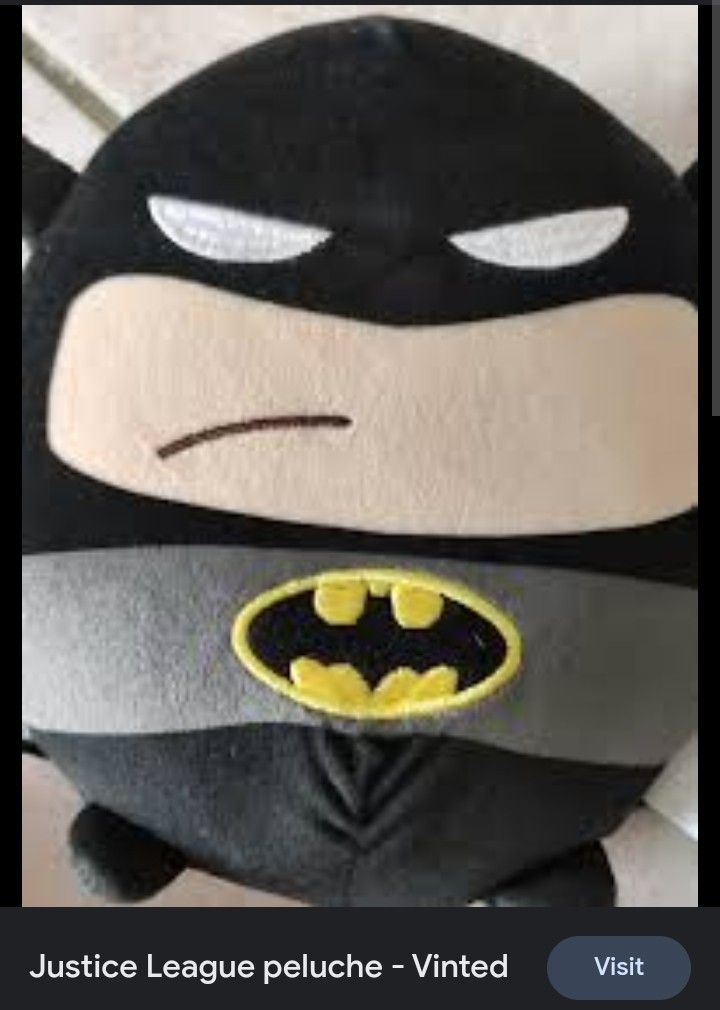 Superhero Justice League 17 Batman Plush Full Figure Doll With Cape New