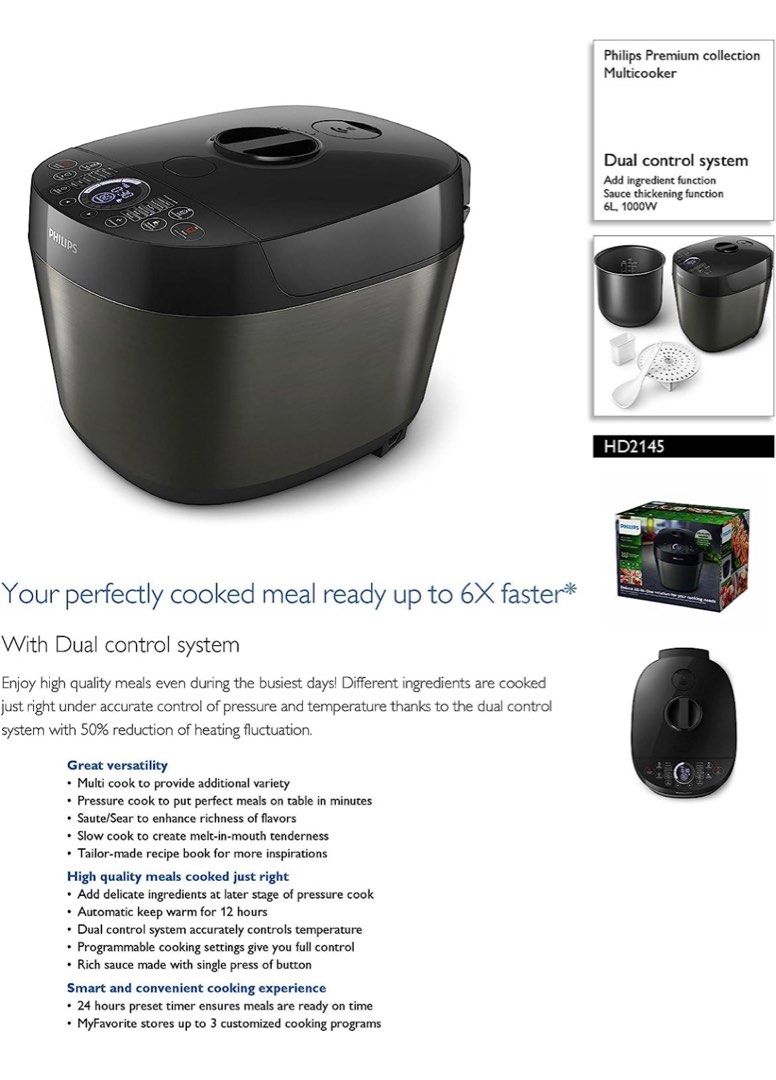 Philips MultiCooker, TV & Home Appliances, Kitchen Appliances, Cookers