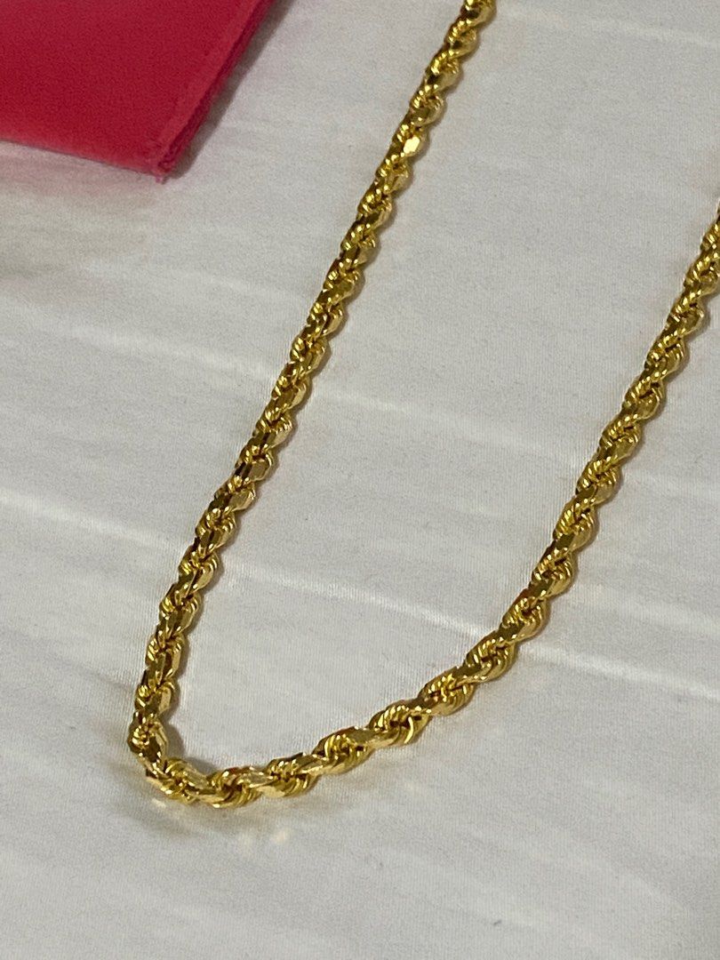 Real gold rope clearance chains for sale