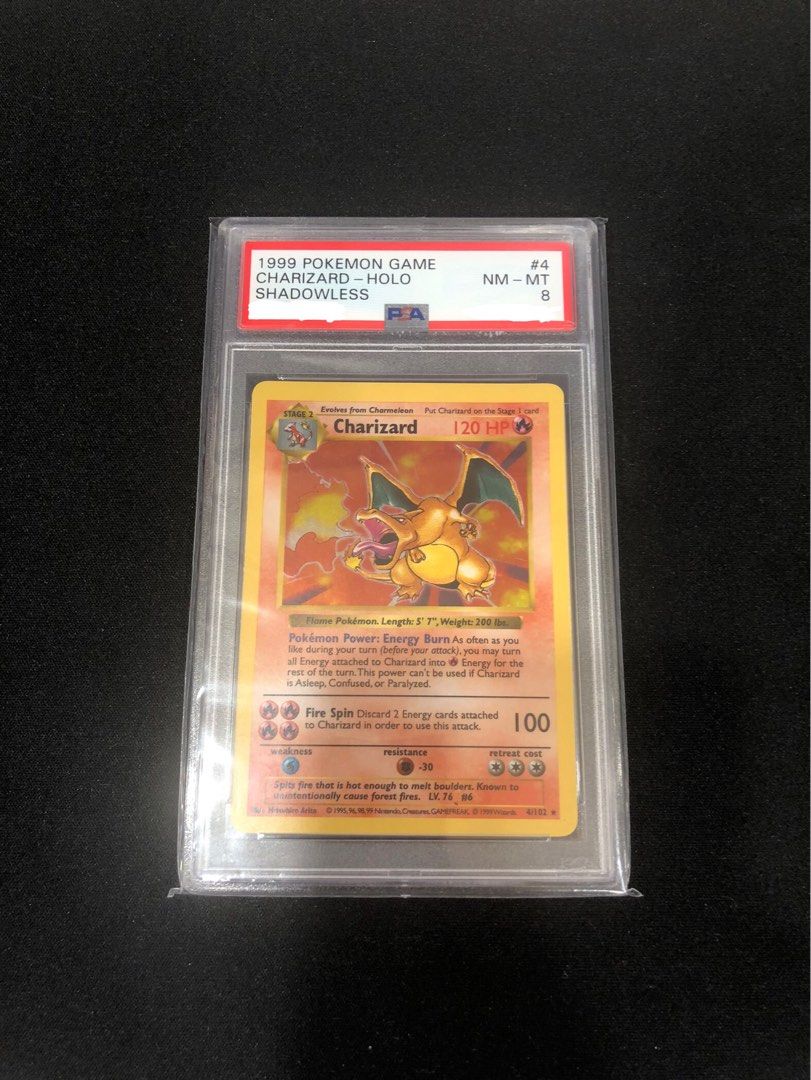 Pokemon Shadowless Charizard Holo PSA 8, Hobbies & Toys, Toys & Games ...