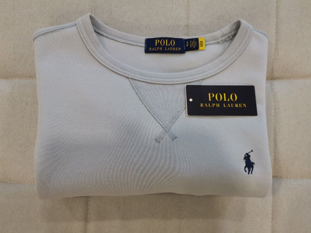 Baby Blue and Maroon Polo Ralph Lauren Sweaters Pullovers Men s