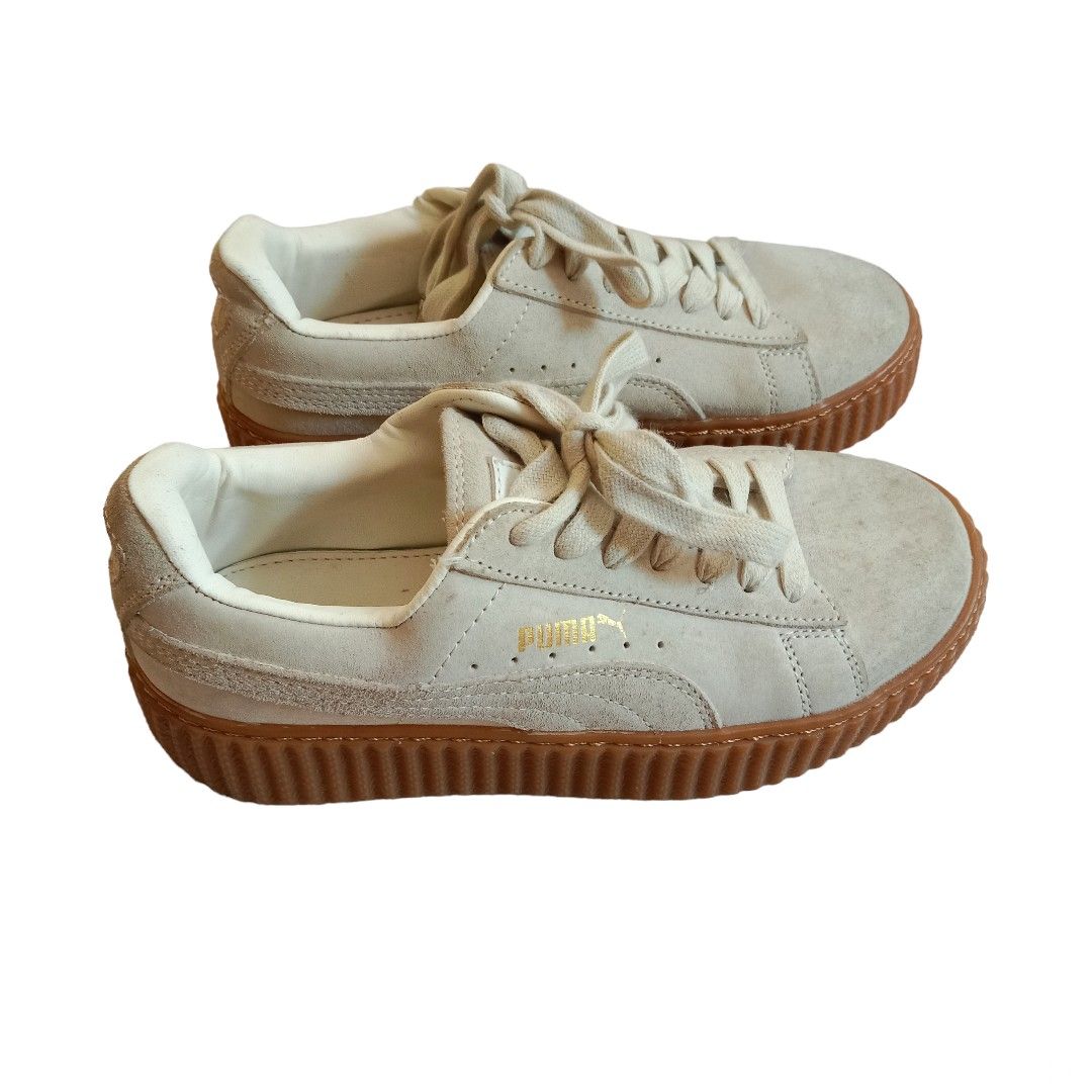 Puma Suede Creepers X Rihanna White Shoes