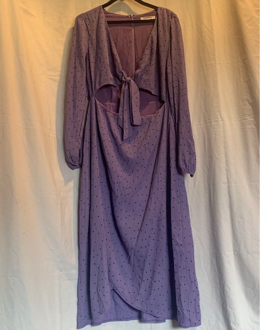 Glamorous polka dot midi dress store