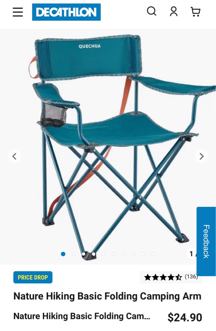 Quechua new arrivals chair price