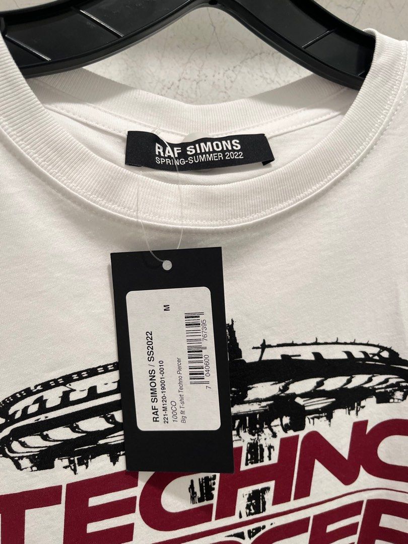 RAF Simons White tee t-shirt