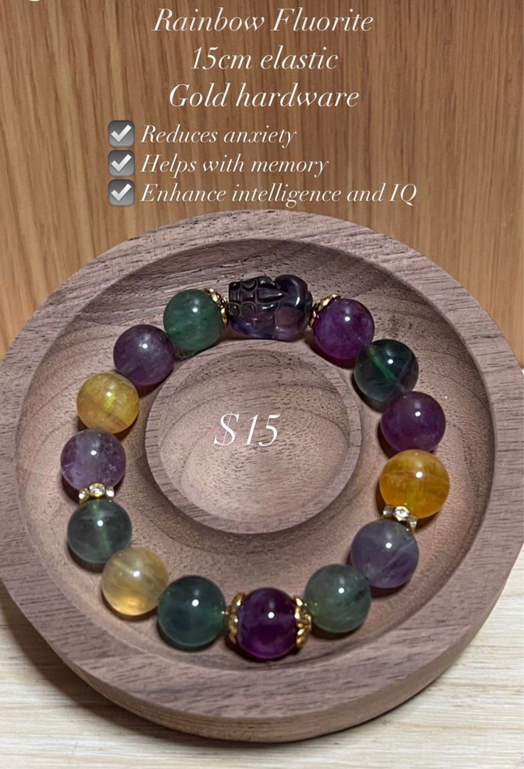 Rainbow fluorite beads outlet