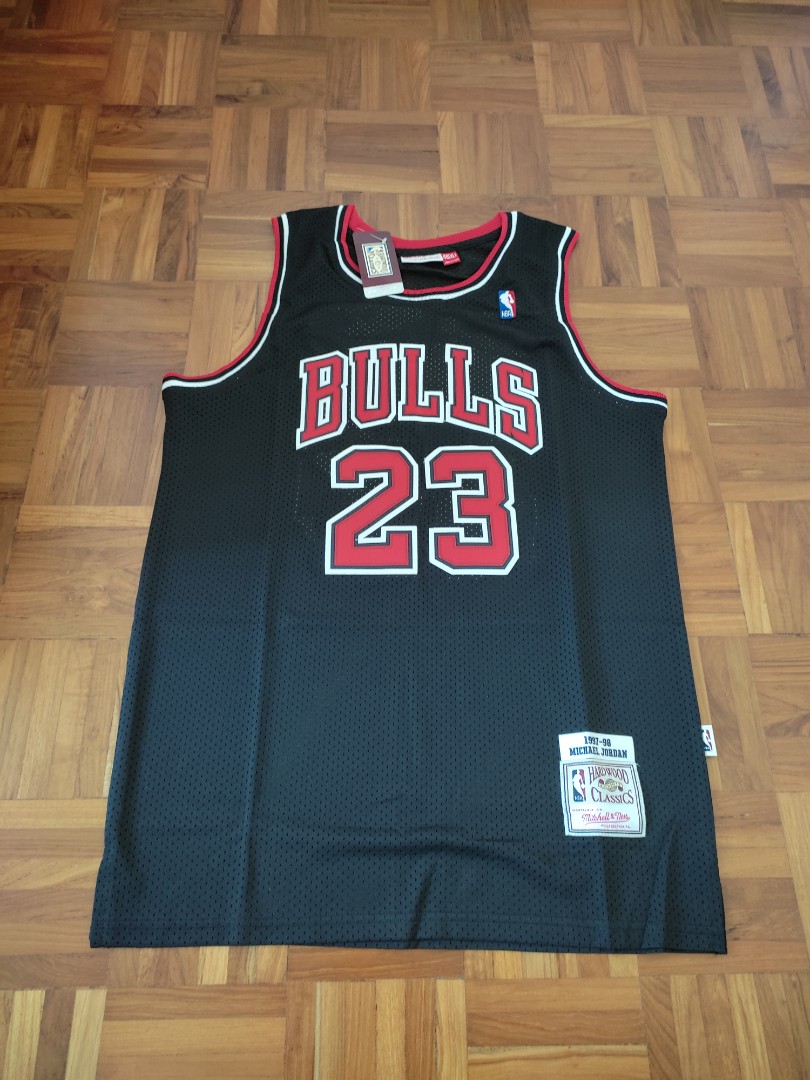 Chicago Bulls #23 Michael Jordan Black Swingman Stitched Basketball Jersey