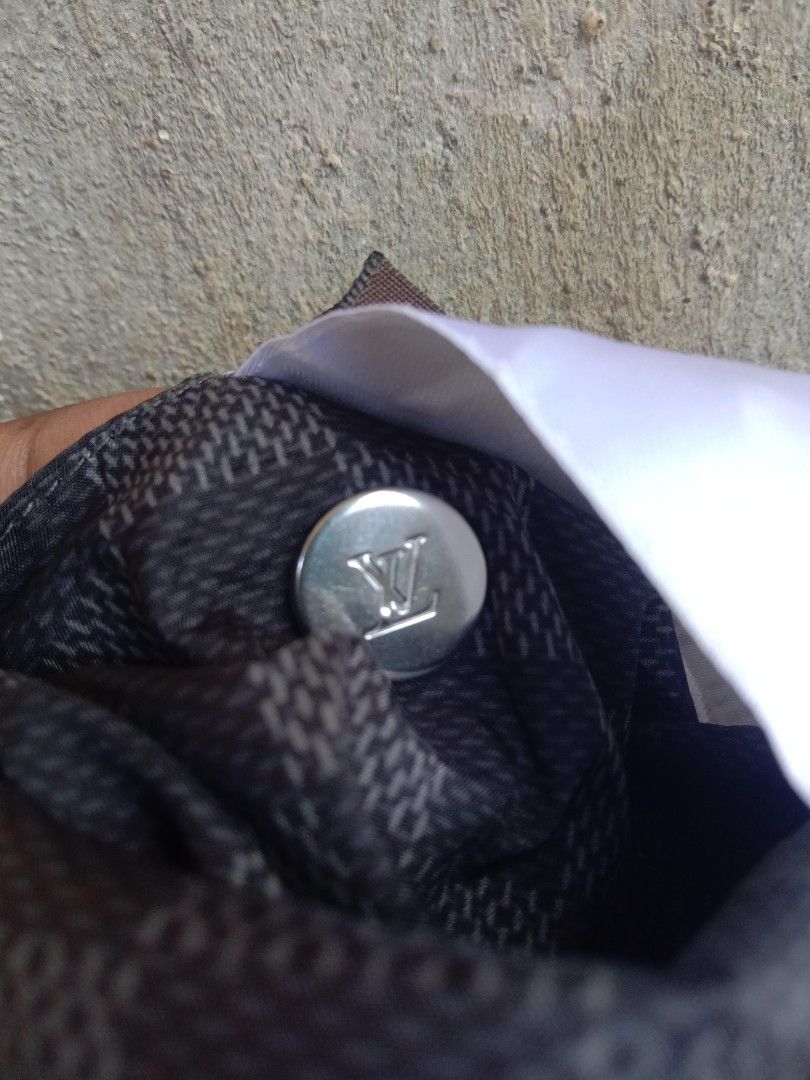 rare louis Vuitton x kim jones graphite damier reversible packable jacket,  Luxury, Apparel on Carousell