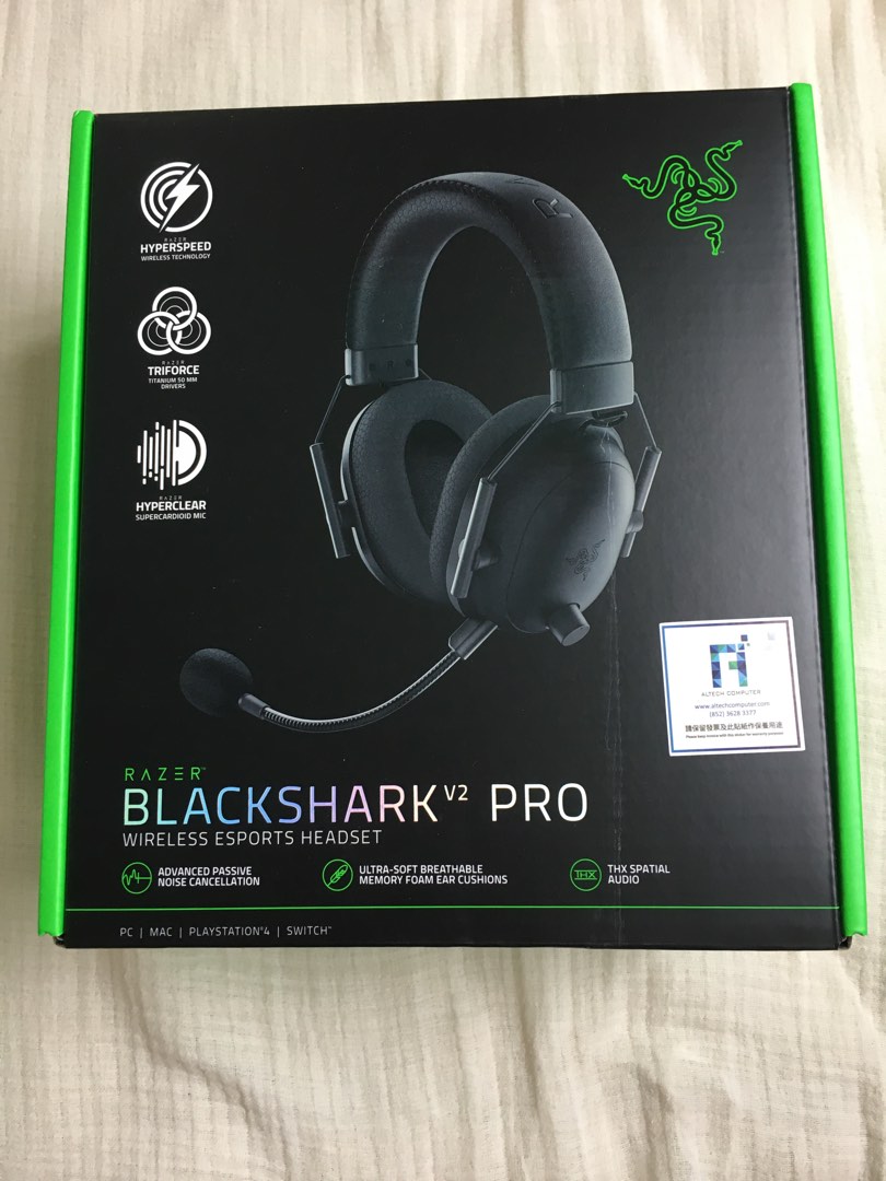 Razer Blackshark V2 Pro, 音響器材, 頭戴式/罩耳式耳機- Carousell