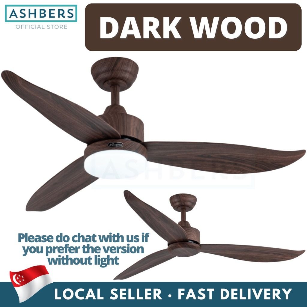 RAZOR 3 Blade Ceiling Fan with optional 24W Tricolour, Furniture & Home ...