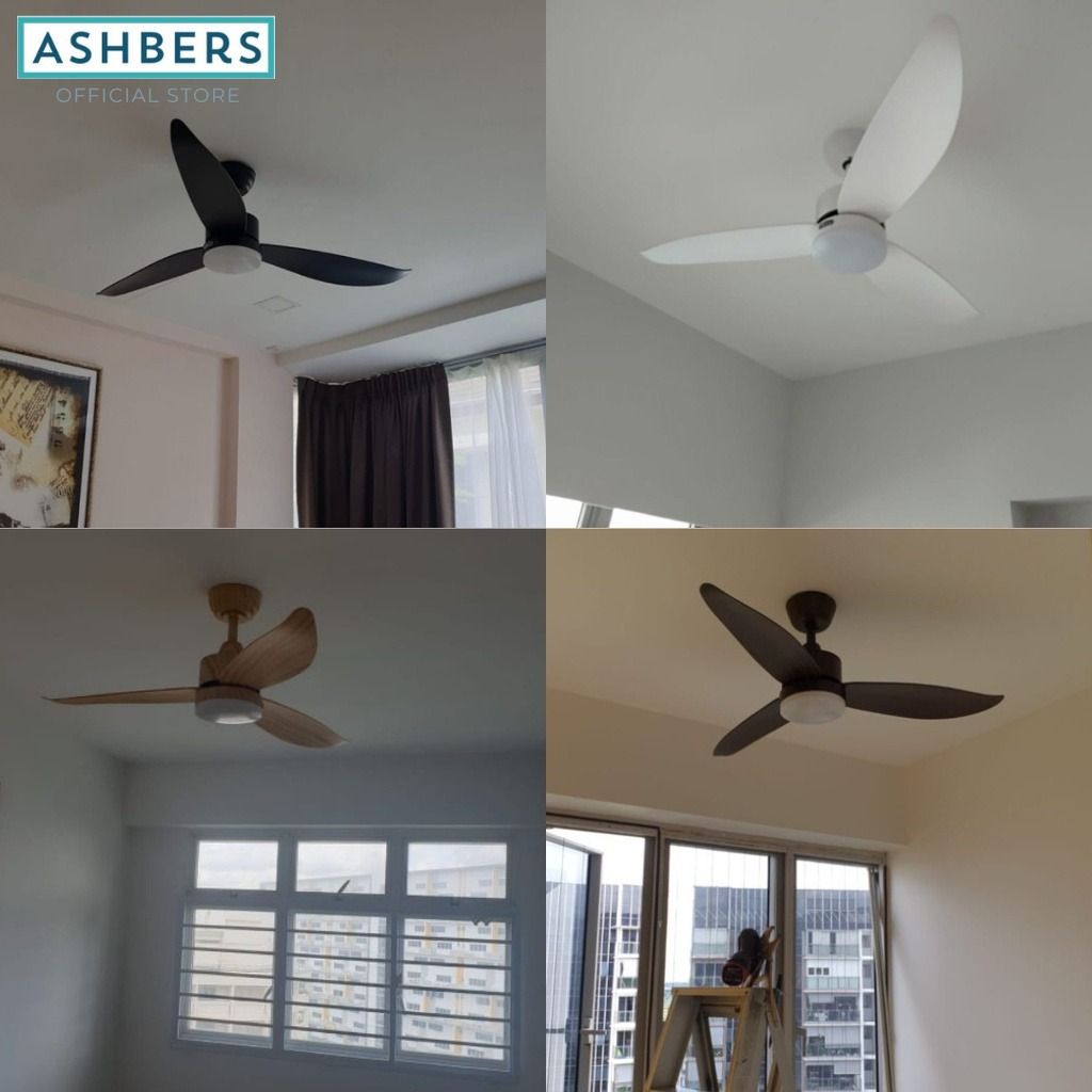 RAZOR 3 Blade Ceiling Fan with optional 24W Tricolour, Furniture & Home ...
