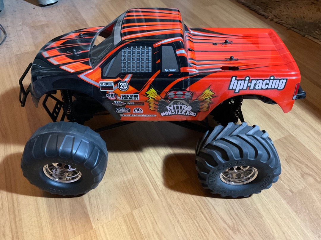 Rc monster truck hpi monster king nitro kit car Hobbies Toys