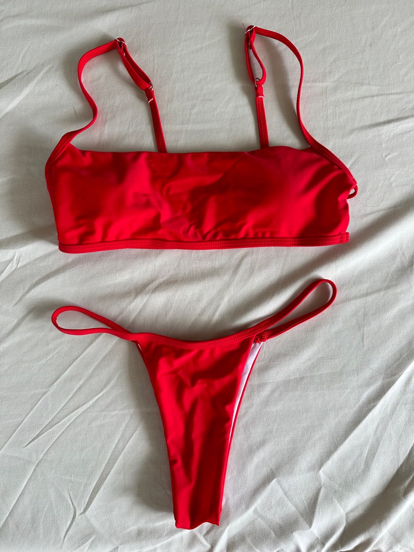 Red string bikini on Carousell