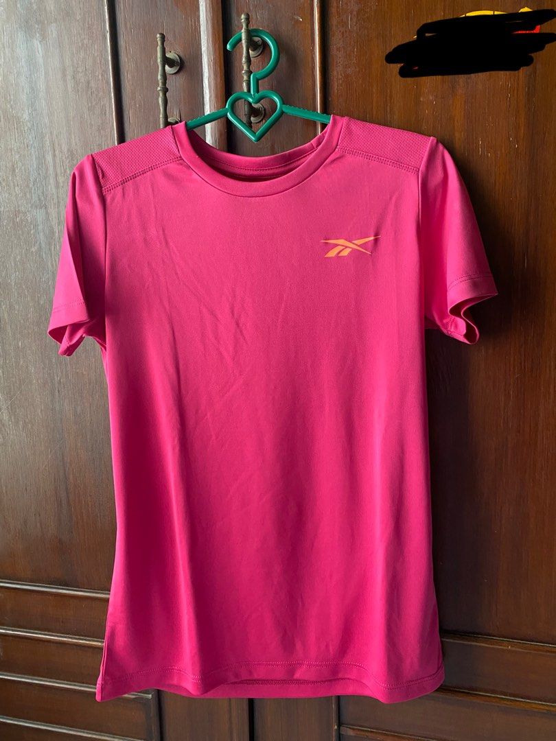 Reebok dri fit t outlet shirt womens pink