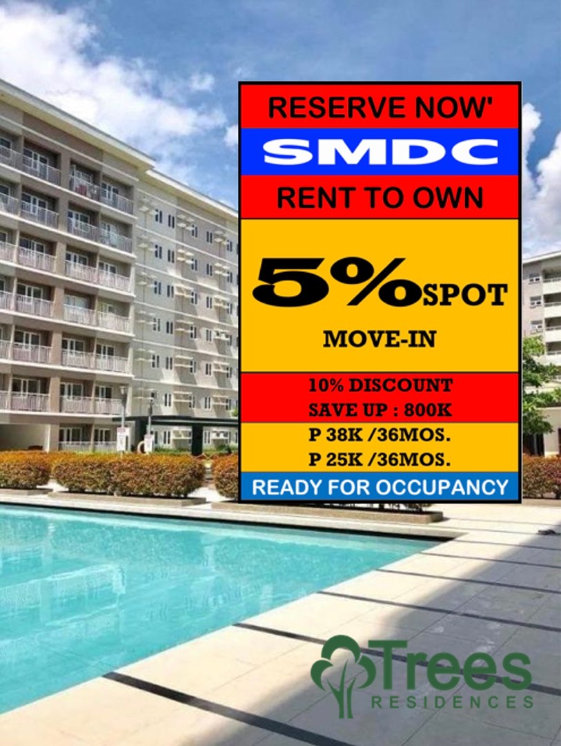 RENT TO OWN in Quezon City;SM Fairview Mall, at SMDC Tress Residences