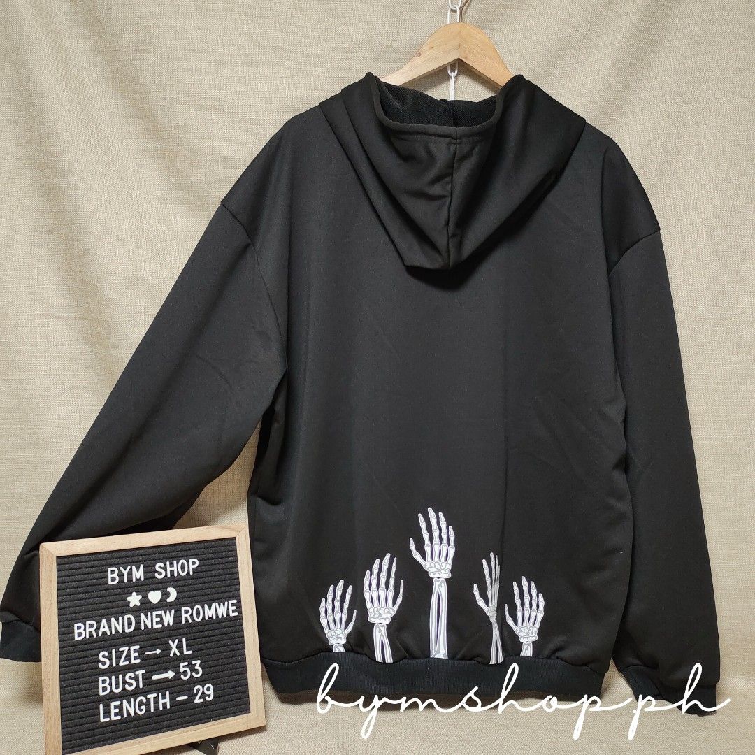 ROMWE XL HOODIE JACKET WITH ZIPPER Men s Fashion Coats Jackets