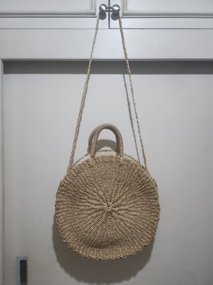 Round clearance abaca bag