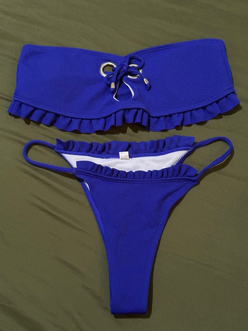 Addicted Sexy Low Rise Bikini Swimwear Royal Blue ADS065 Size M