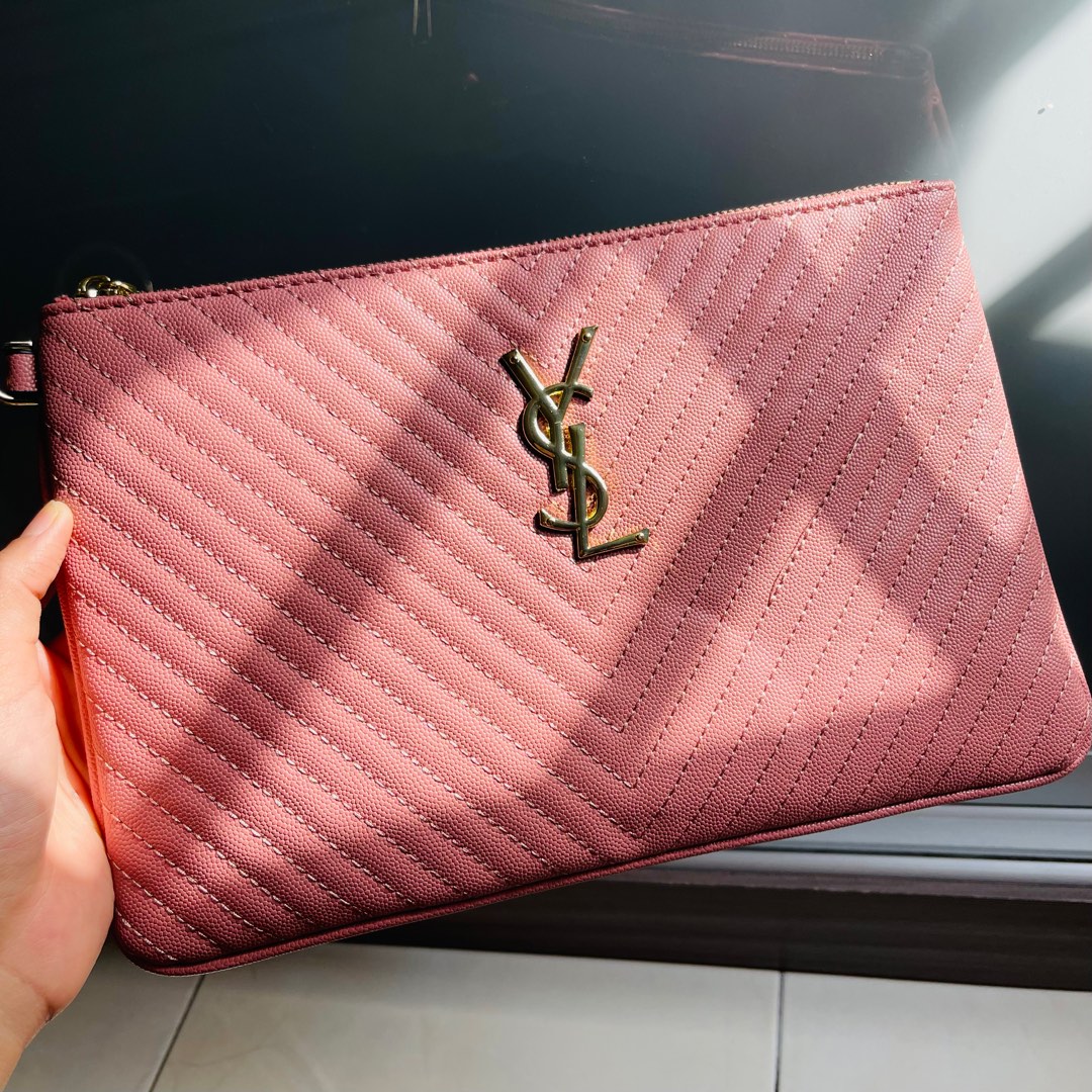 Ysl quilted clutch bag cheap
