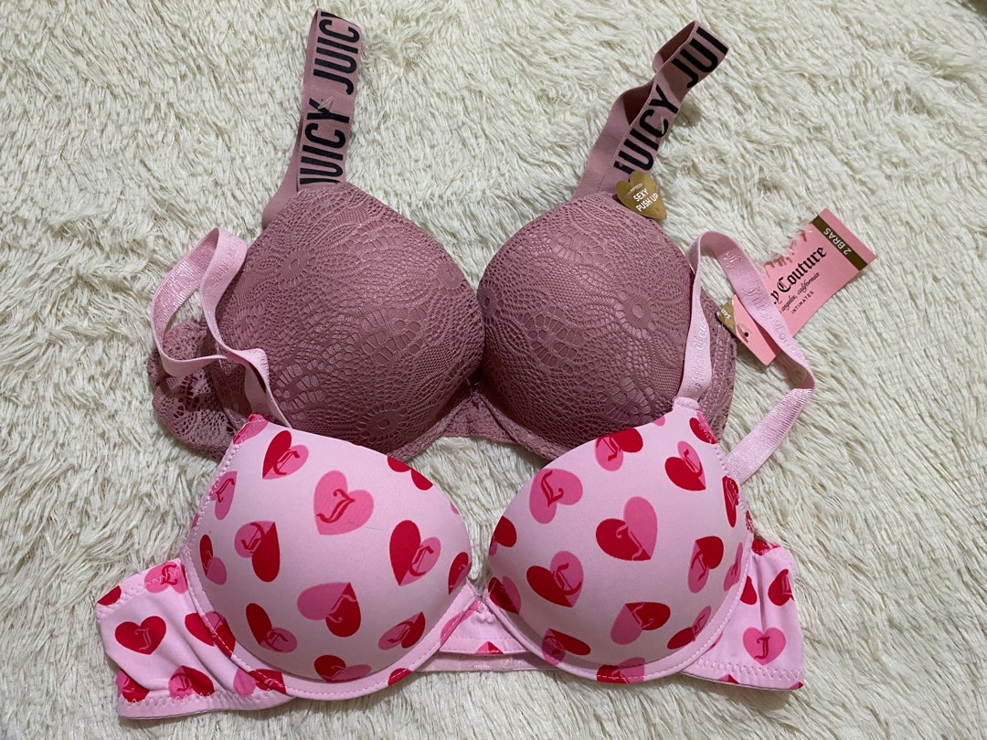 SALE! Authentic Juicy Couture Bras 2 pack 34B, Women's Fashion,  Undergarments & Loungewear on Carousell