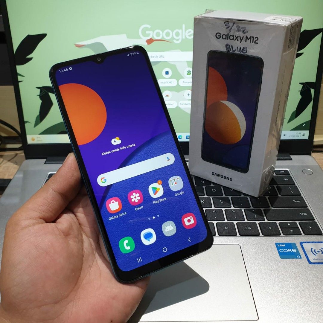 SAMSUNG GALAXY M12 3/32GB DUAL SIM RESMI SEIN, Telepon Seluler & Tablet, Ponsel Android, Samsung di Carousell