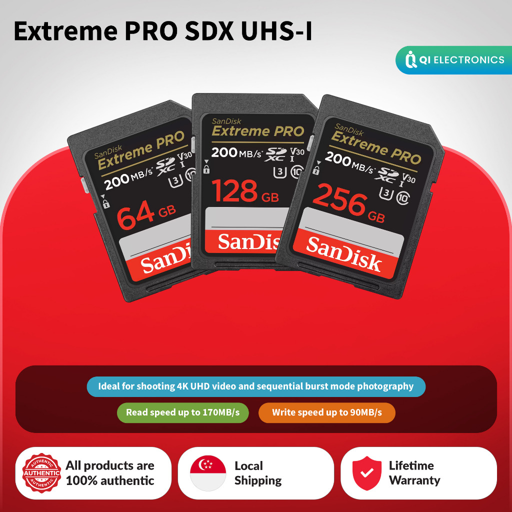 SanDisk Extreme PRO SD UHS-I Card 64GB 128GB 256GB, Mobile Phones ...