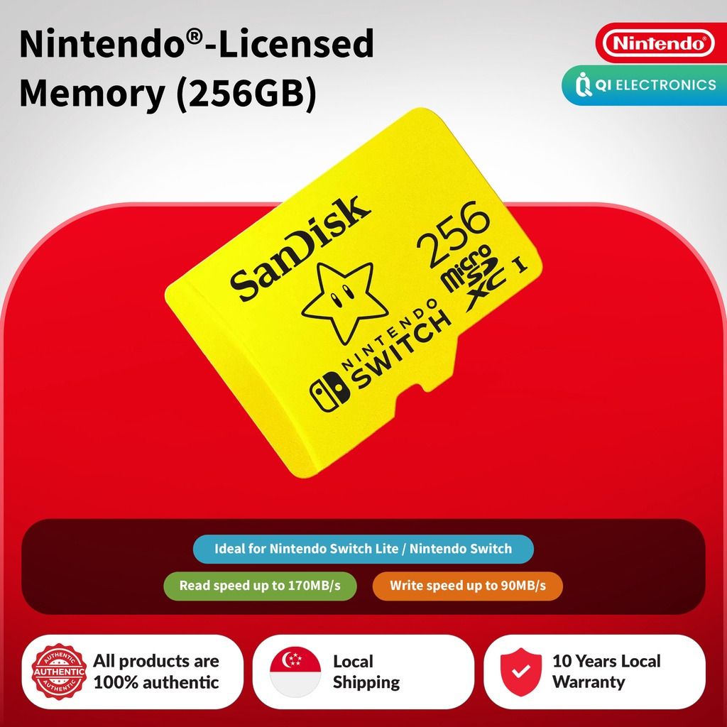  【Nintendo Switch】 Micro SD Memory Card 128GB for Nintendo Switch  : Electronics