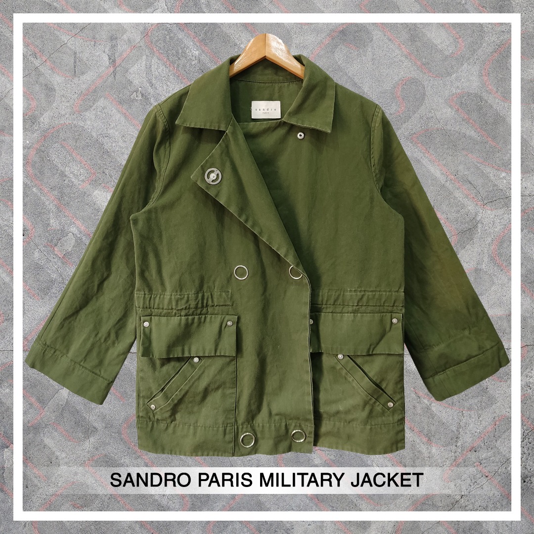 Sandro sale military jacket