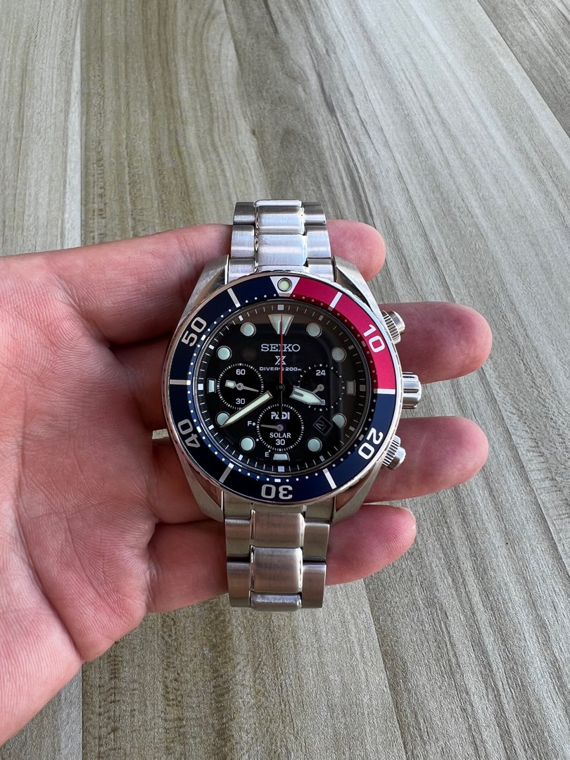 Seiko Prospex PADI Special Edition Sumo Chronograph Watch 44.5mm