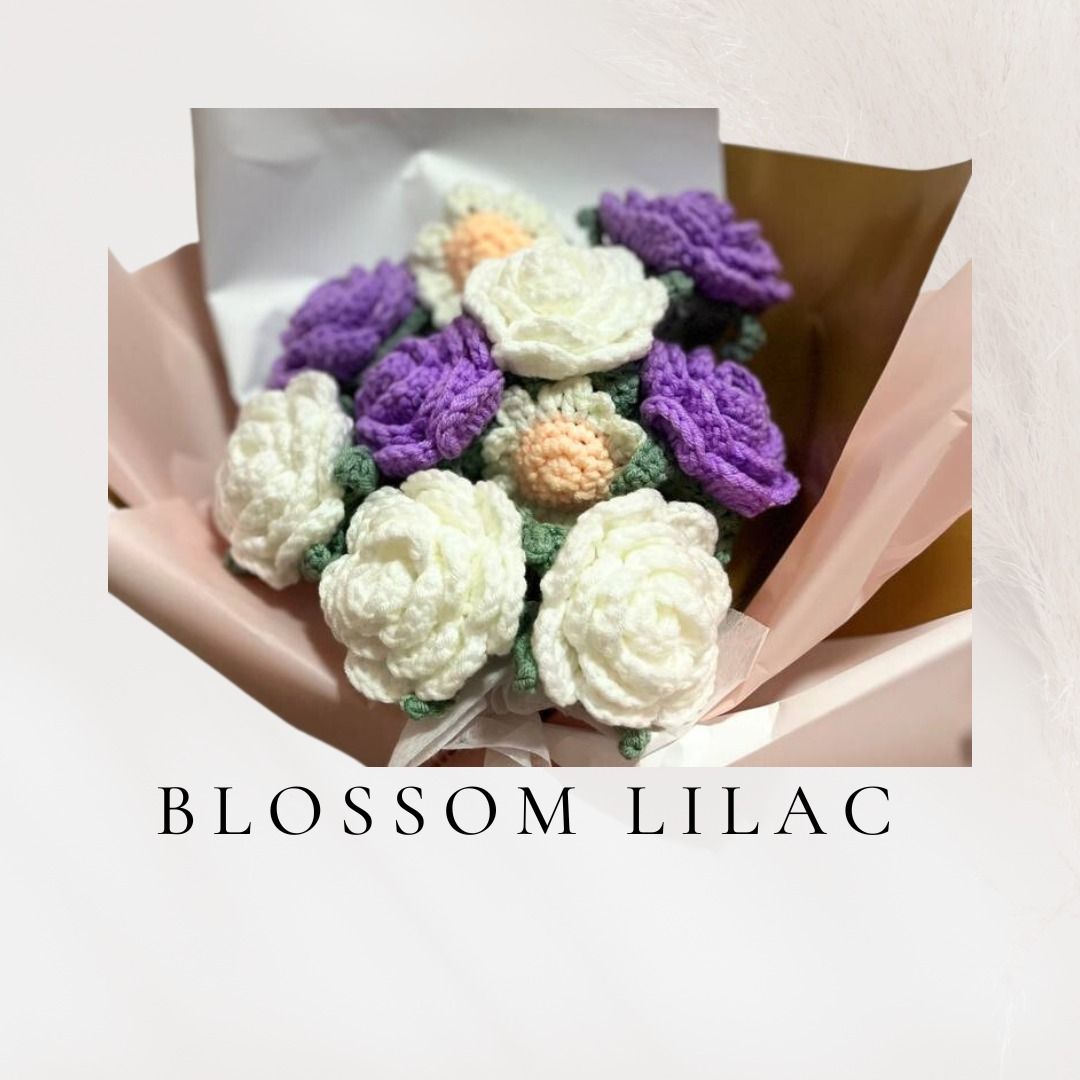 [SG Handcrafted] Crotchet Rose Flower Bouquet For Anniversary ...