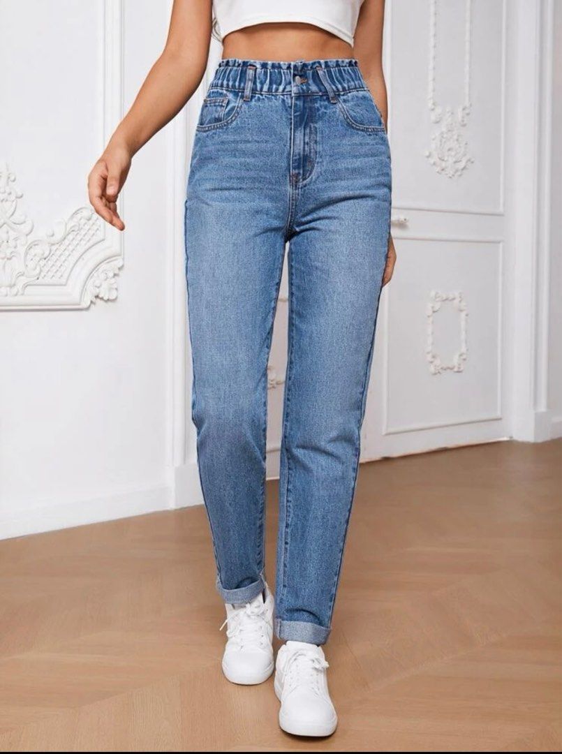 Paper bag mom jeans sales