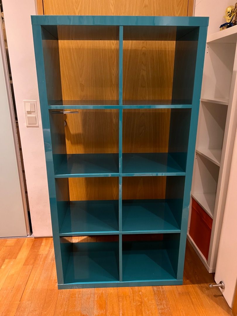 Shelf Ikea Kallak turquoise, Furniture & Home Living, Furniture ...
