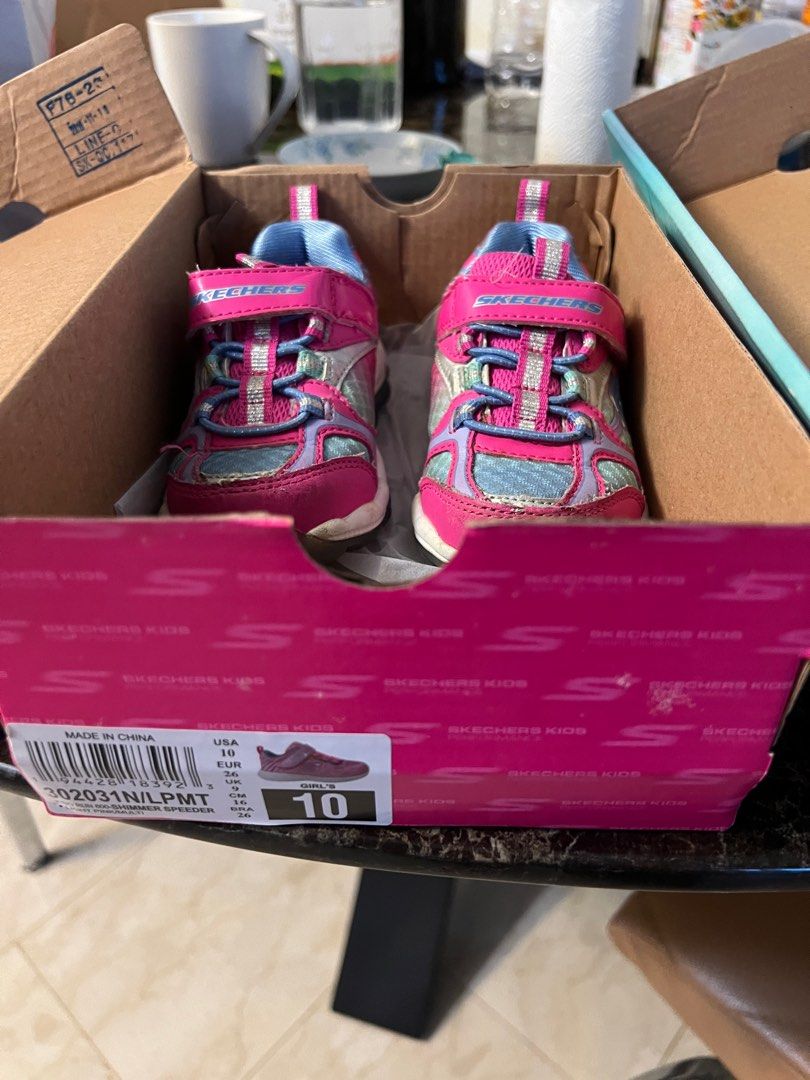 Girls sketchers size 10 new arrivals