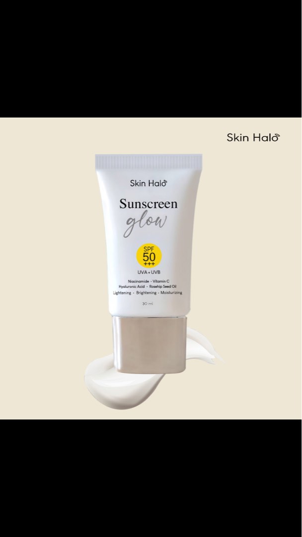 Skin Halo Sunscreen Glow SPF 50+++, Beauty & Personal Care, Face, Face