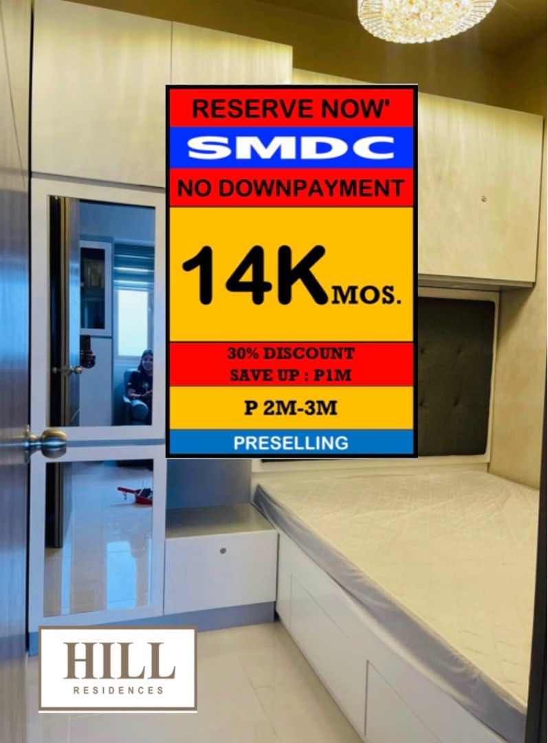 SMDC HILL RESIDENCES Condo for Sale in SM Novaliches Mall , Quezon City