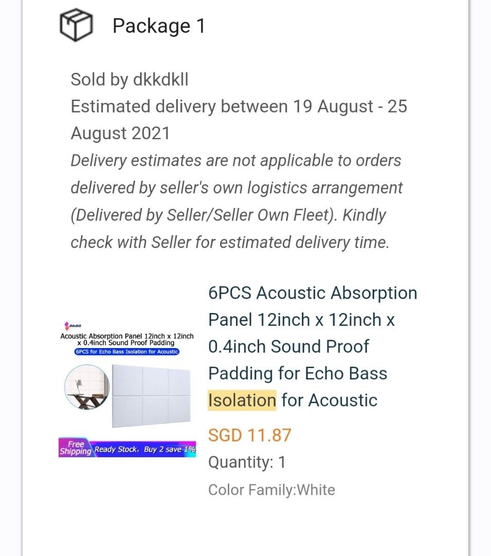 Sound proof / isolation padding, Furniture & Home Living, Home