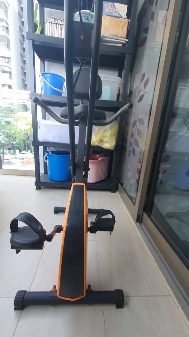 Sporty Exercise Stationary Bike with back support, Sports Equipment