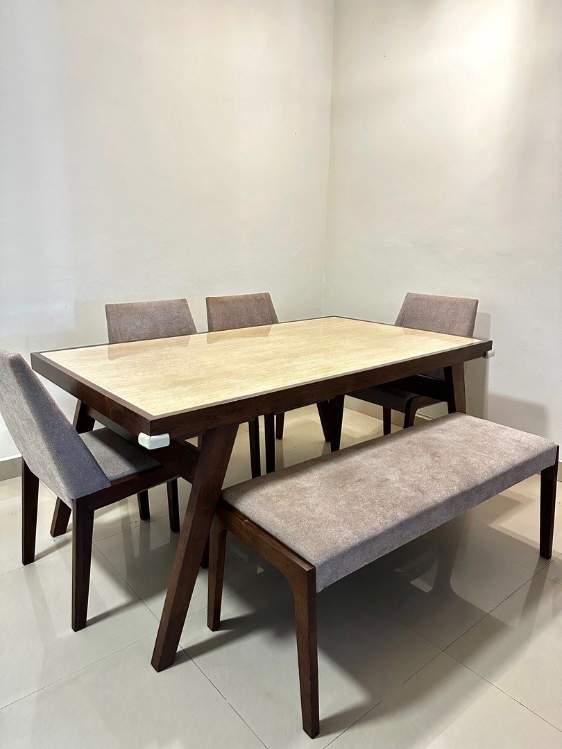 SSF 6 Seater Dining Table, Furniture & Home Living, Furniture, Tables ...
