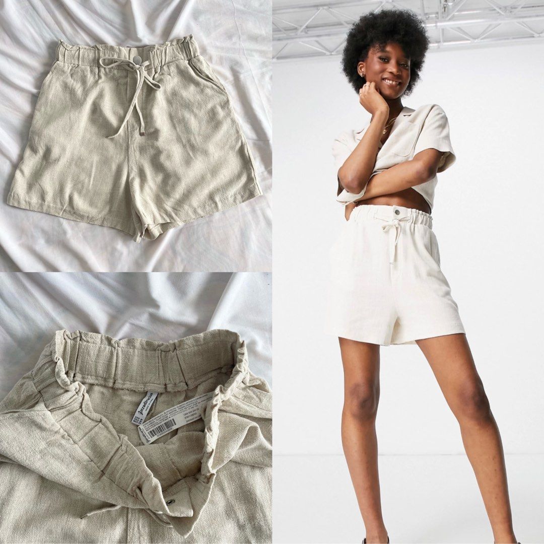 Stradivarius Linen Short w 25 28 FIXED PRICE Women s