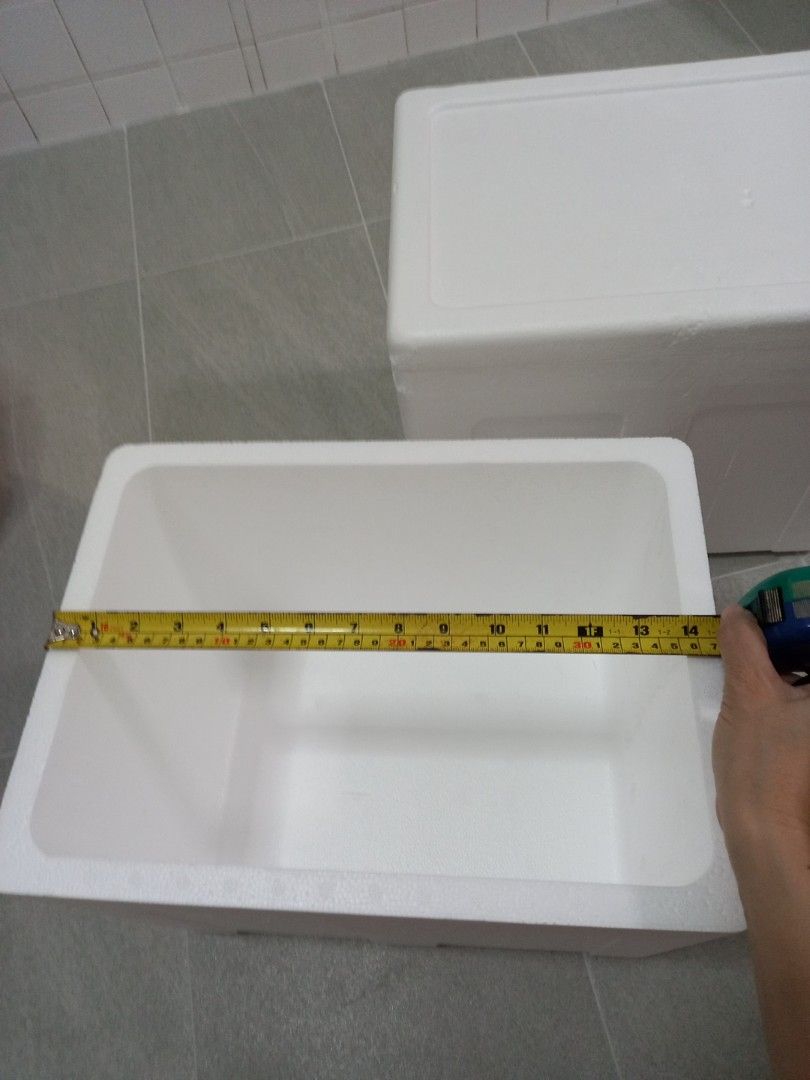 Styrofoam cooler box, Food & Drinks, Chilled & Frozen Food on Carousell