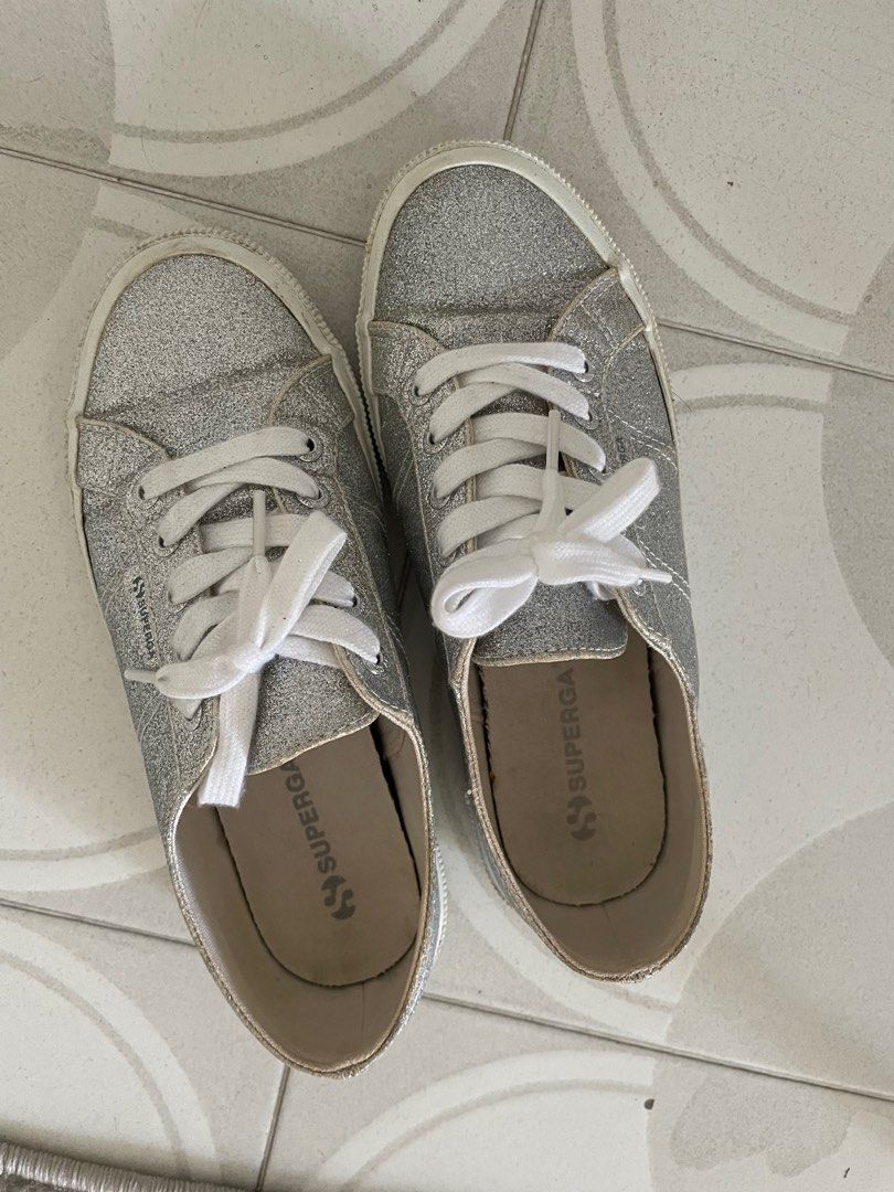 Glitter sales silver sneakers