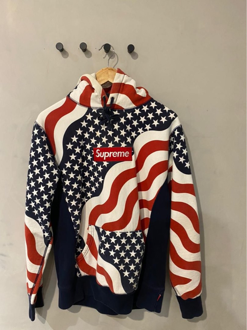 Supreme american top flag hoodie