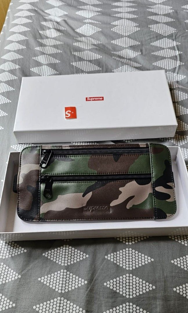 Supreme leather waist shoulder pouch, 名牌, 手袋及銀包- Carousell