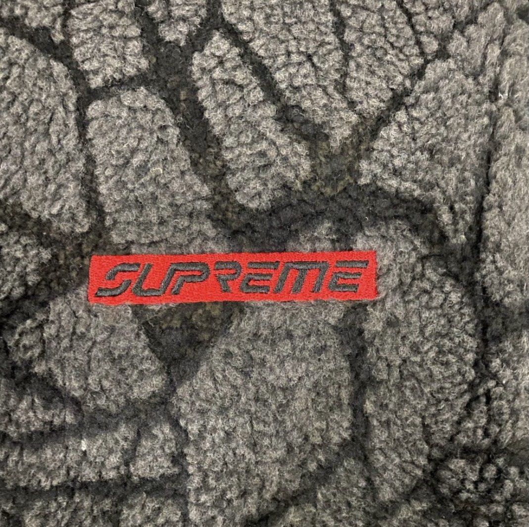 Supreme spyder web polar fleece jacket fw 22 New York week 17