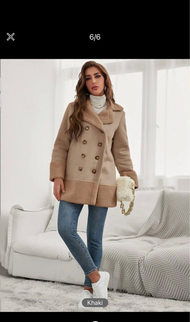 Down lined outlet wool coat womens