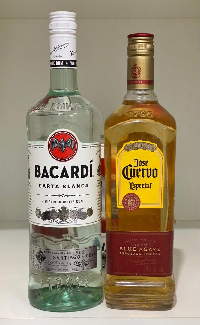 Tequila & Bacardi, Food & Drinks, Alcoholic Beverages on Carousell